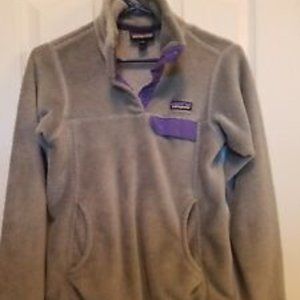 Purple and gray Patagonia Fleece